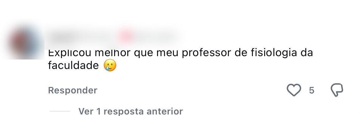 Comentário de aluno sobre o Bio X